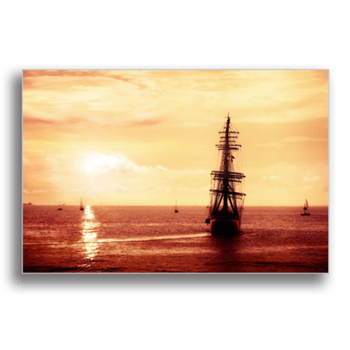 Tablou canvas, pirate ship sailing, printly, 100x70cm