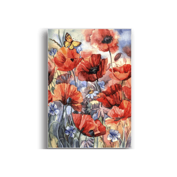Tablou canvas, watercolor poppies, printly, 100x70cm