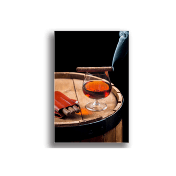 Tablou canvas, cigar and cognac, printly, 100x70cm