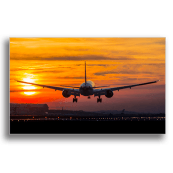 Tablou canvas, aircraft landing, printly, 100x70cm