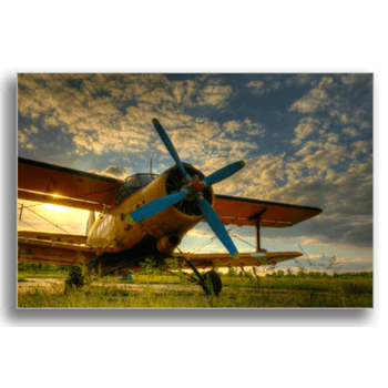 Tablou canvas, vintage aeroplane, printly, 100x70cm