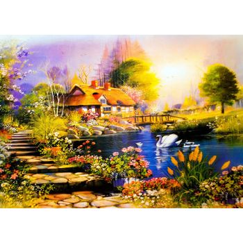 Tablou canvas, landscape painting dph1489670, 100 x 70 cm