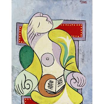 Tablou cubist reproducere, printly, la lecture, 50 x 70 cm