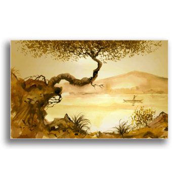 Tablou canvas, peisaj japonez, printly, 100x70cm