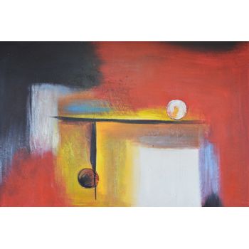 Tablou original abstract, printly, 70 x 50 cm