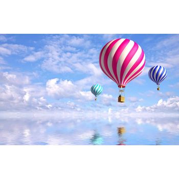 Tablou canvas pentru camera copilului, printly, baloons in the sky, 70 x 50 cm