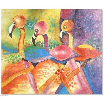 Tablou natura, printly, pasari i, 70 x 70 cm
