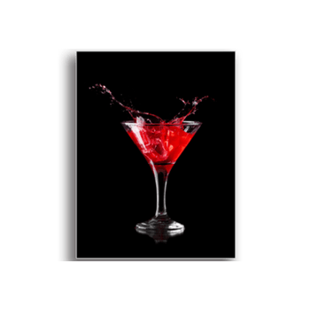 Tablou canvas, red martini cocktail, printly, 100x70cm