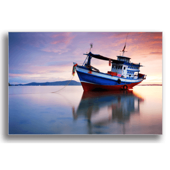 Tablou canvas, fishing boat, printly, 100x70cm