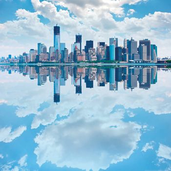 Tablou canvas living, printly, manhattan, 70 x 70 cm