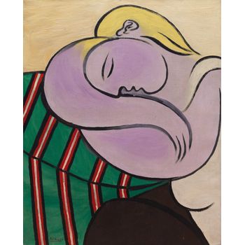 Tablou cubist reproducere, woman with yellow hair, printly, 50 x 70 cm