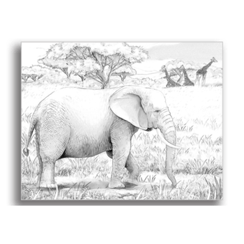 Tablou canvas, safari, printly, 100x70cm