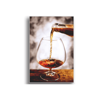 Tablou canvas, brandy glass, printly, 100x70cm