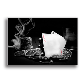 Tablou canvas, poker, printly, 100x70cm