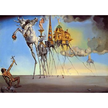 Tablou canvas reproducere salvador dali, printly, the temptation, 70 x 50 cm