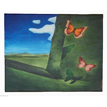 Tablou natura, fluturi ii, printly, 50 x 70 cm