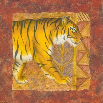 Tablou cu animale, printly, tigru, 70 x 70 cm