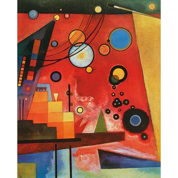 Tablou canvas living reproducere, rosu intens, printly, 50 x 70 cm
