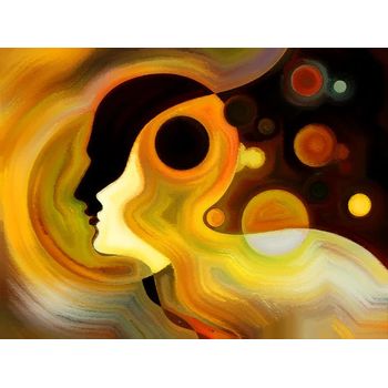 Tablou canvas, illusions of inner paint dph57618383, 100 x 70 cm