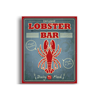 Tablou canvas, lobster bar, printly, 100x70cm