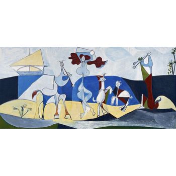 Tablou cubist reproducere, printly, joie de vivre, 70 x 50 cm