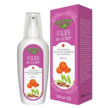 Ulei de corp cu jojoba, galbenele si note dulci 200 ml
