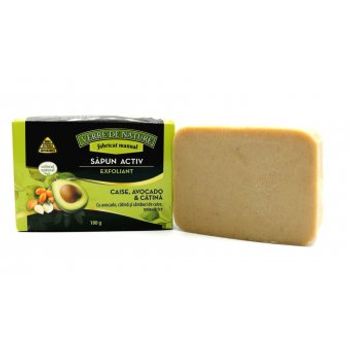 Sapun activ exfoliant cu samburi de caise, morcov, avocado si note citrice 100 g