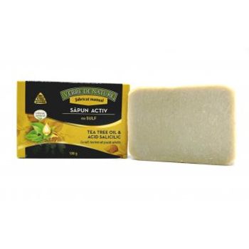 Sapun activ cu sulf, acid salicilic si tea tree oil 100 g