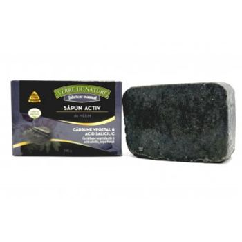 Sapun activ de neem cu carbune vegetal si acid salicilic 100 g