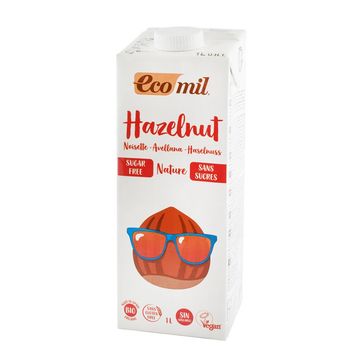 Bautura vegetala bio din alune fara zahar nature, 1 l ecomil