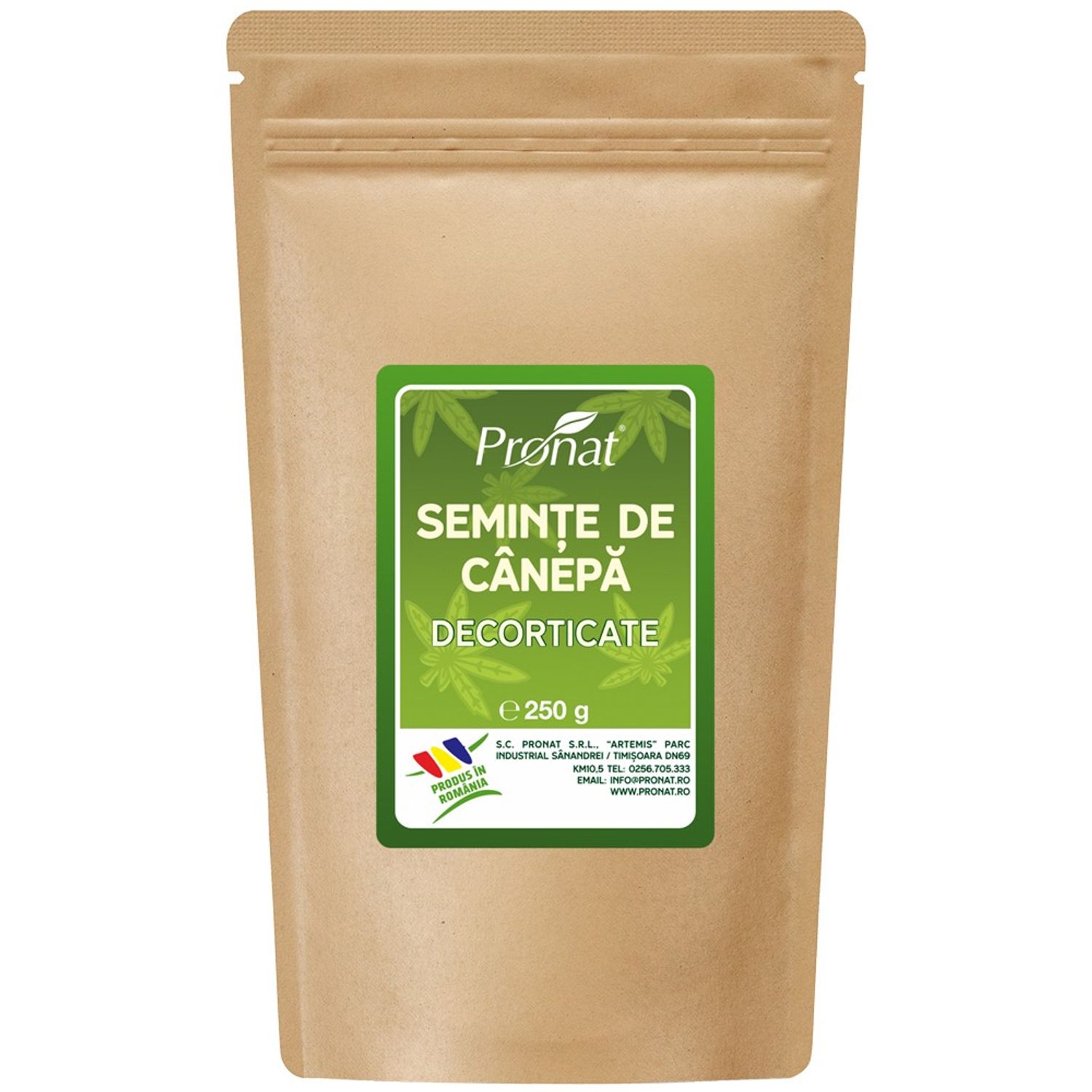 Seminte de canepa decorticate, 250g fotografia produsului