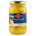Ananas Bio bucati in suc propriu, 350 g MorgenLand fotografia produsului