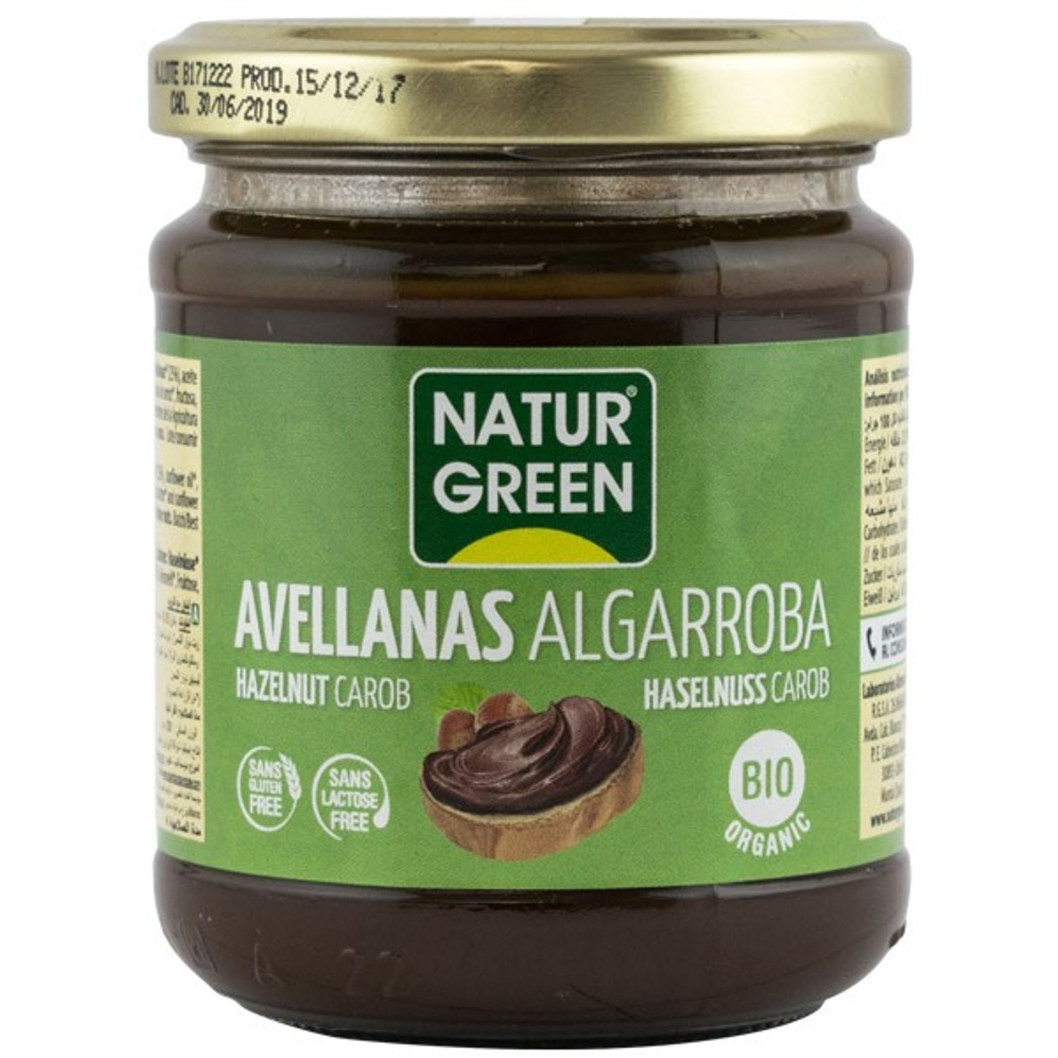 Pasta Bio de alune cu roscove, 200g Natur Green fotografia produsului