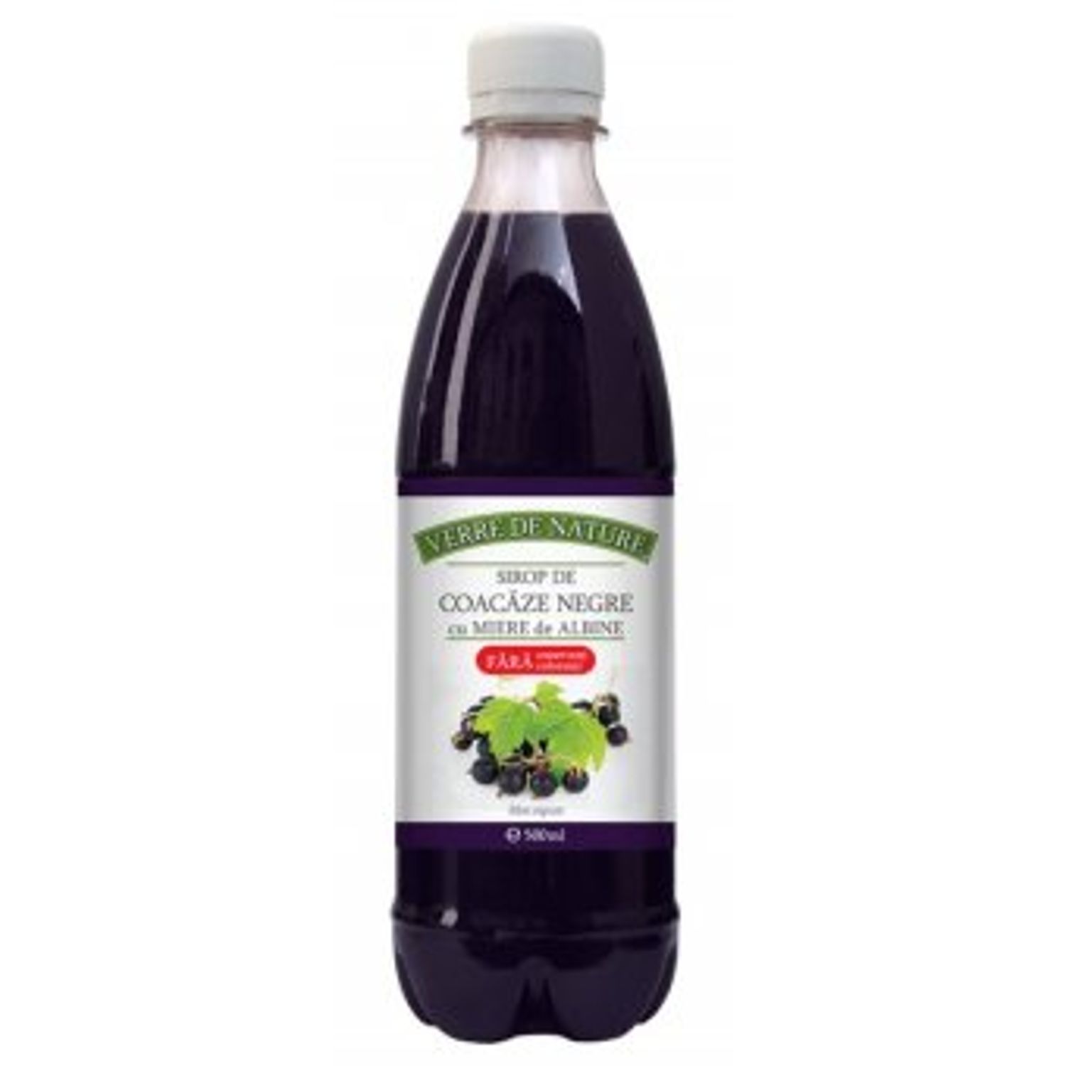 Sirop de coacaze negre cu miere 500 ml fotografia produsului