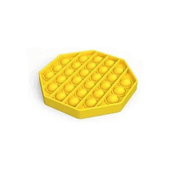 Jucarie senzoriala antistres pop it now forma octagonala oem om17640_galben