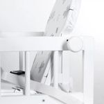 Scaun de masa multifunctional din lemn Klups Lily Alb fotografia produsului View 4 S