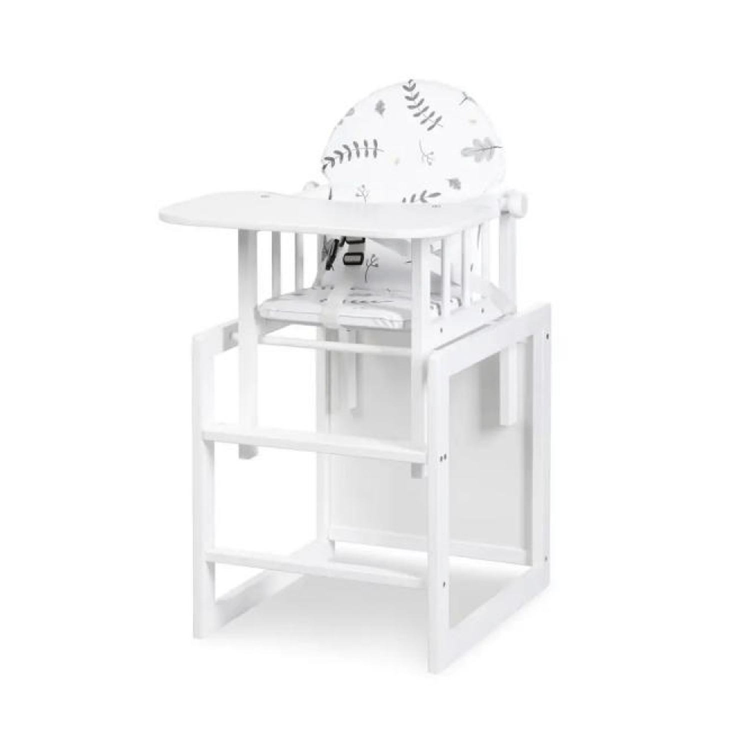 Scaun de masa multifunctional din lemn Klups Lily Alb fotografia produsului