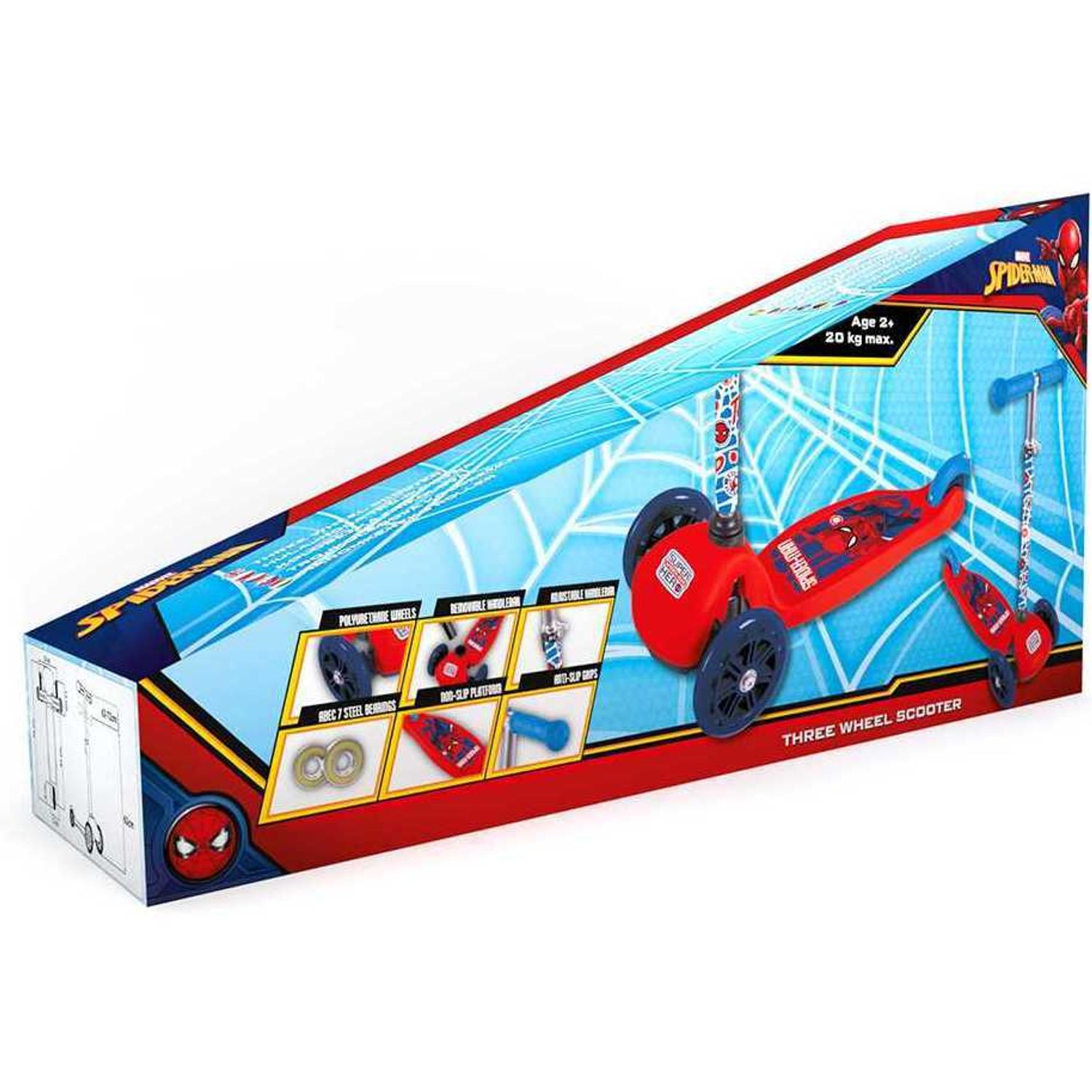 Trotineta cu 3 roti Spiderman Seven SV9948 fotografia produsului View 5 L