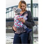 Luna Dream - Marsupiu ergonomic 2 in 1, Red Triangles fotografia produsului View 2 S