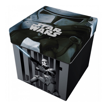 Taburet pliabil cu spatiu de depozitare star wars star st41422