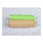 BabyNeeds - Set 2 cearceafuri cu elastic 120x60 cm, Cappuccino+Verde fotografia produsului