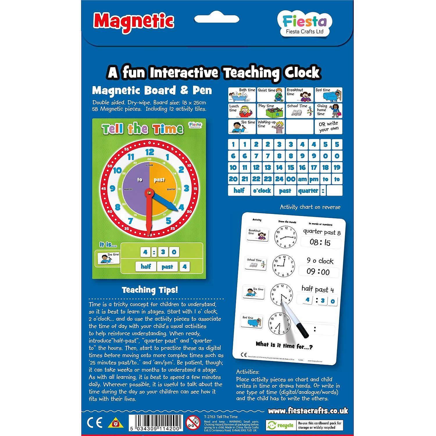 Set magnetic Cat e Ceasul Fiesta Crafts FCT-2763 fotografia produsului View 3 L