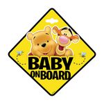 Semn de avertizare Baby on Board Winnie the Pooh Seven SV9625 fotografia produsului View 2 S