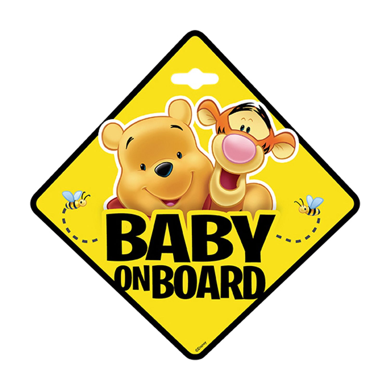 Semn de avertizare Baby on Board Winnie the Pooh Seven SV9625 fotografia produsului View 2 L