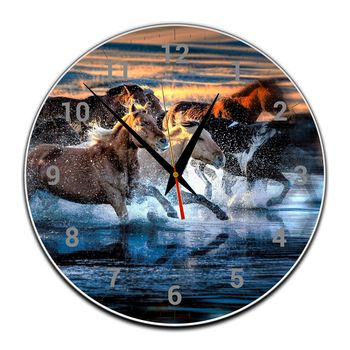 Ceas fengshui cu cai in apus-20 cm