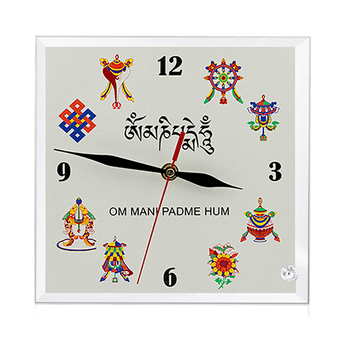 Ceas feng shui cu 8 simboluri protectoare
