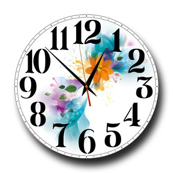 Ceas decorativ cu flori 20x20 cm