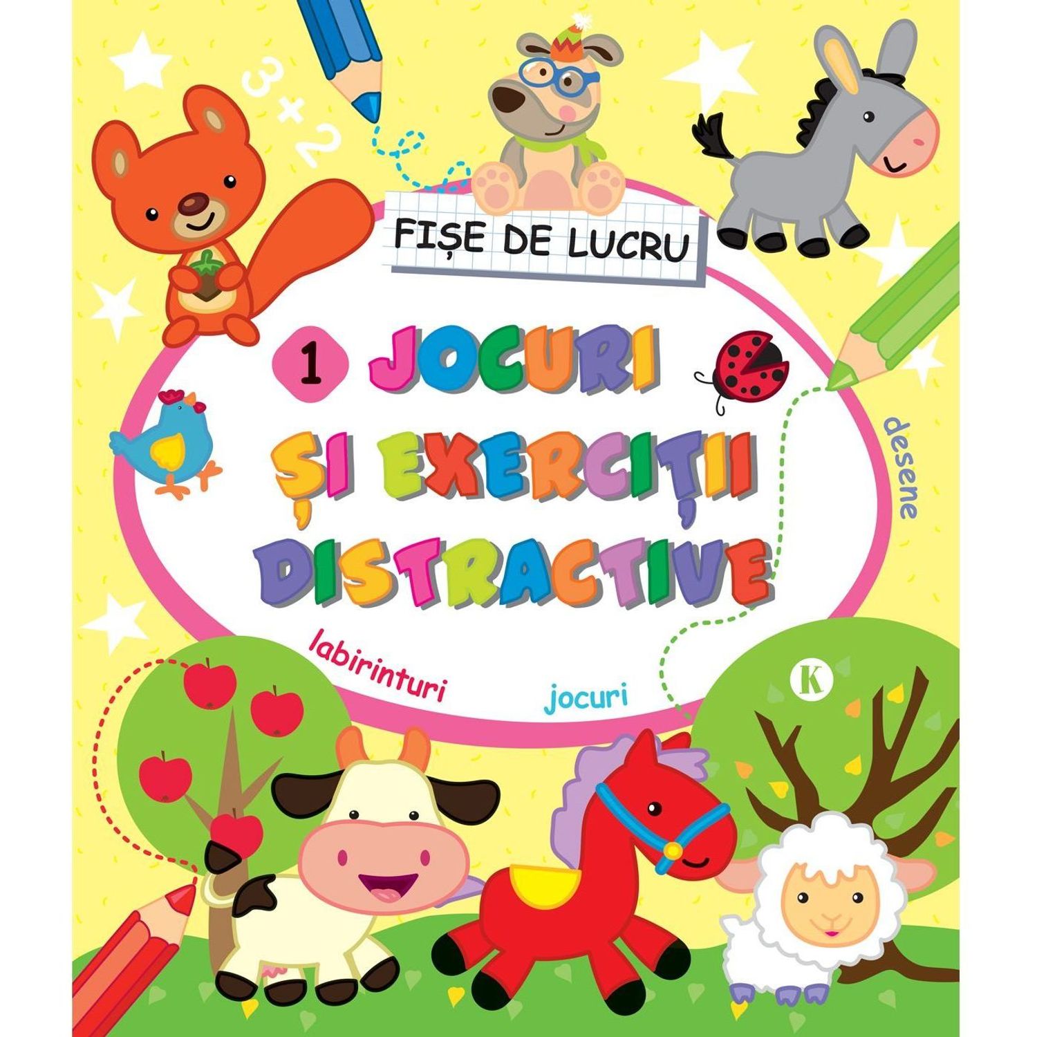 Jocuri si exercitii distractive 1 Editura Kreativ EK4598 fotografia produsului View 2 L
