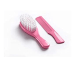 Set perie si pieptan pentru bebelusi Thermobaby-Rose bonbon fotografia produsului