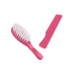 Set perie si pieptan pentru bebelusi Thermobaby-Rose bonbon fotografia produsului View 3 S